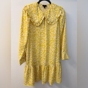 Yellow/Green Leopard Print Women’s Dress